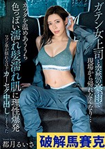 ガテン女上司と突然の豪雨で現場から帰れなくなり…カラダを温めあううち色っぽい濡れ髪濡れ肌に理性爆発ワゴン車が揺れるほどカーセク中出ししまくった 都月るいさ