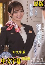 ハネムーン中の新婚夫婦から旦那をお触り誘惑 館内で寝取り口淫セックスをくり返す淫乱美人なホテルスタッフ 渚恋生