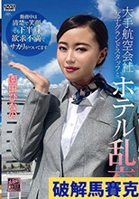 大手航空会社女子グランドスタッフとホテル乱交 園田ひなの